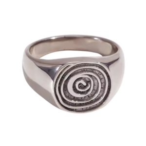 bague chevalière spiral
